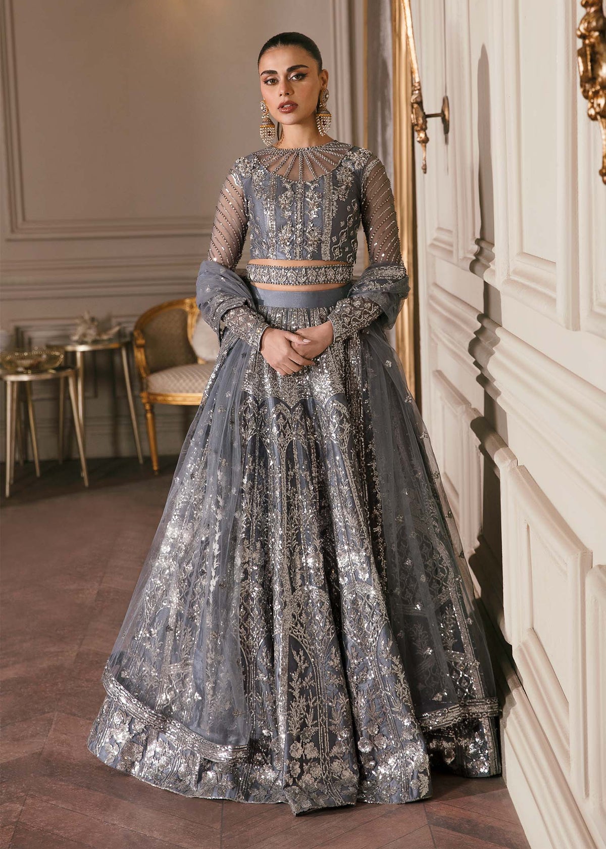 Waqas Shah | Malika - E - Elizabeth | FLORENTINA by Waqas Shah - Designer Dress - Type: Ladies Clothes - Available at Libayah - 100% Original