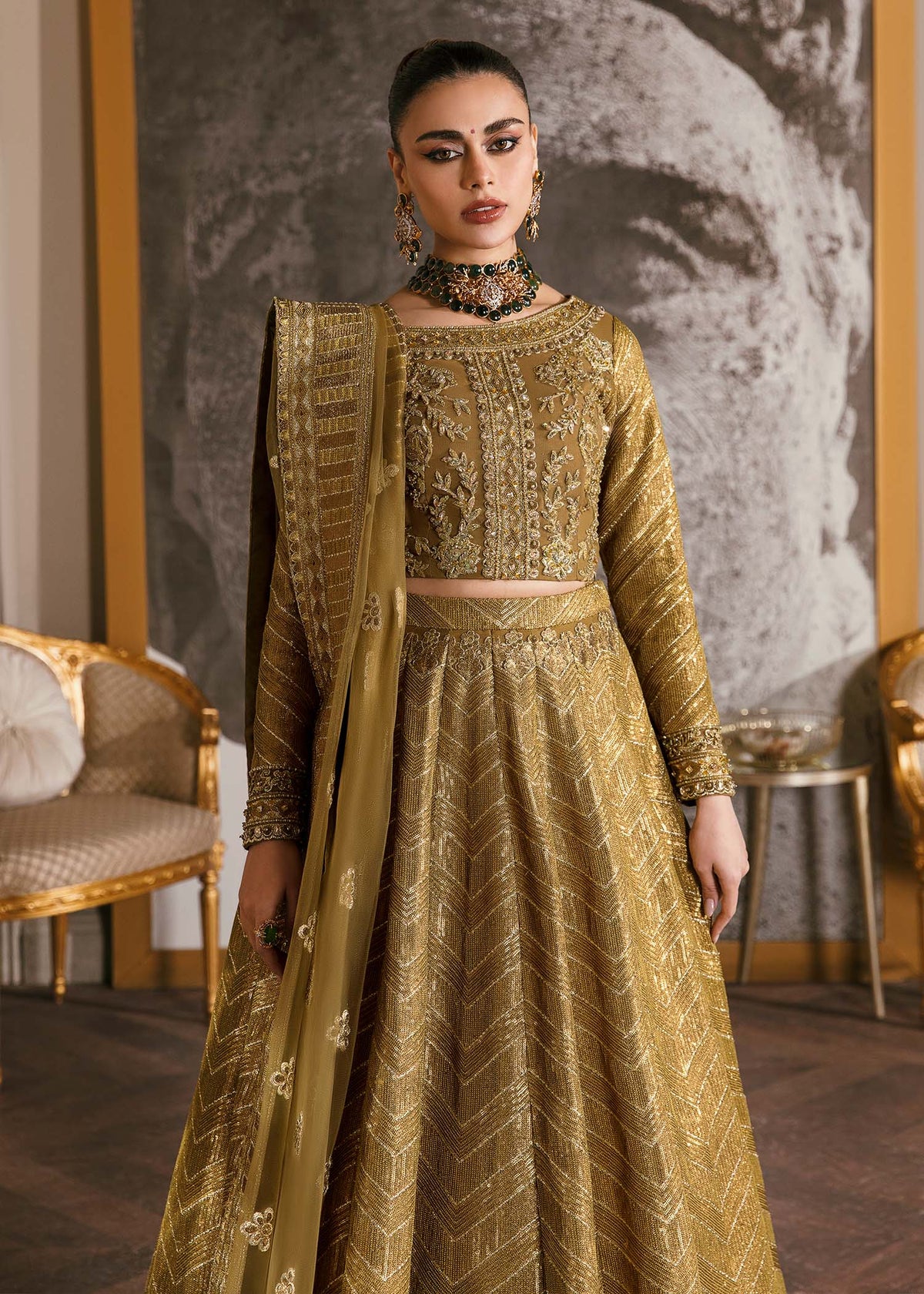 Waqas Shah | Malika - E - Elizabeth | ORCHID by Waqas Shah - Designer Dress - Type: Ladies Clothes - Available at Libayah - 100% Original