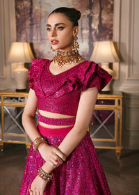 Waqas Shah | Malika - E - Elizabeth | FUCHSIA by Waqas Shah - Designer Dress - Type: Ladies Clothes - Available at Libayah - 100% Original