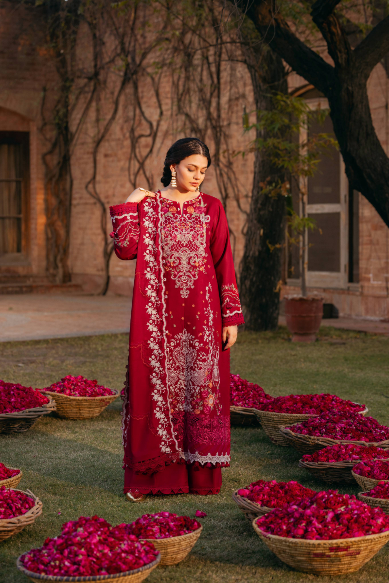 Manara | Luxury Winter 2025 | SURKHAB by Manara - Designer Dress - Type: Ladies Clothes - Available at Libayah - 100% Original