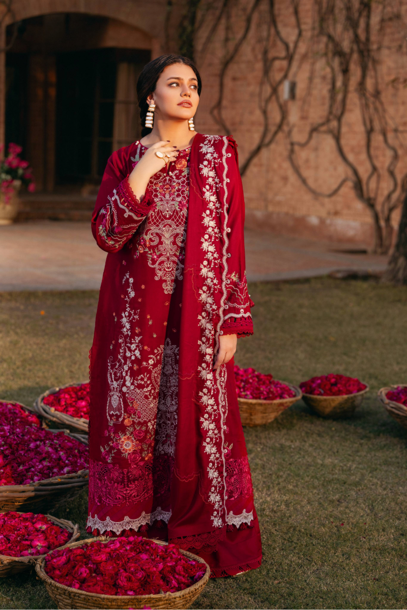 Manara | Luxury Winter 2025 | SURKHAB by Manara - Designer Dress - Type: Ladies Clothes - Available at Libayah - 100% Original