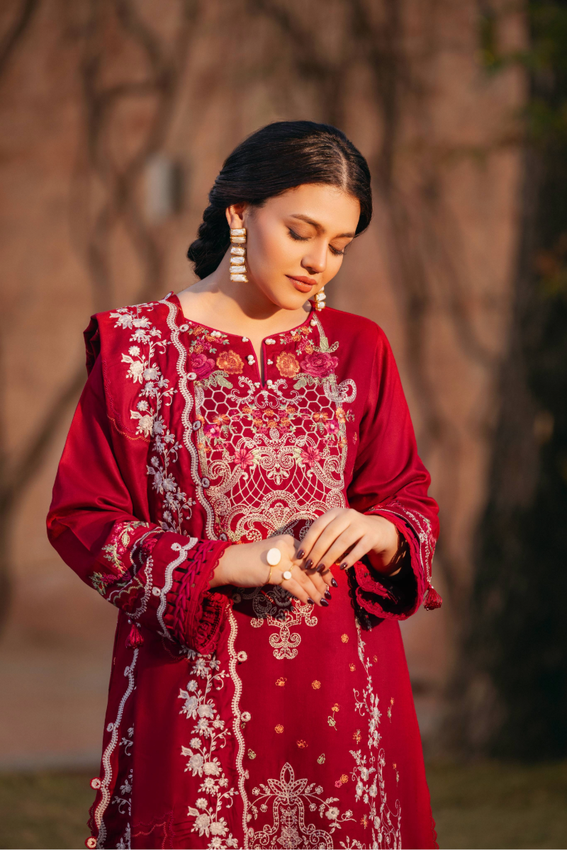 Manara | Luxury Winter 2025 | SURKHAB by Manara - Designer Dress - Type: Ladies Clothes - Available at Libayah - 100% Original