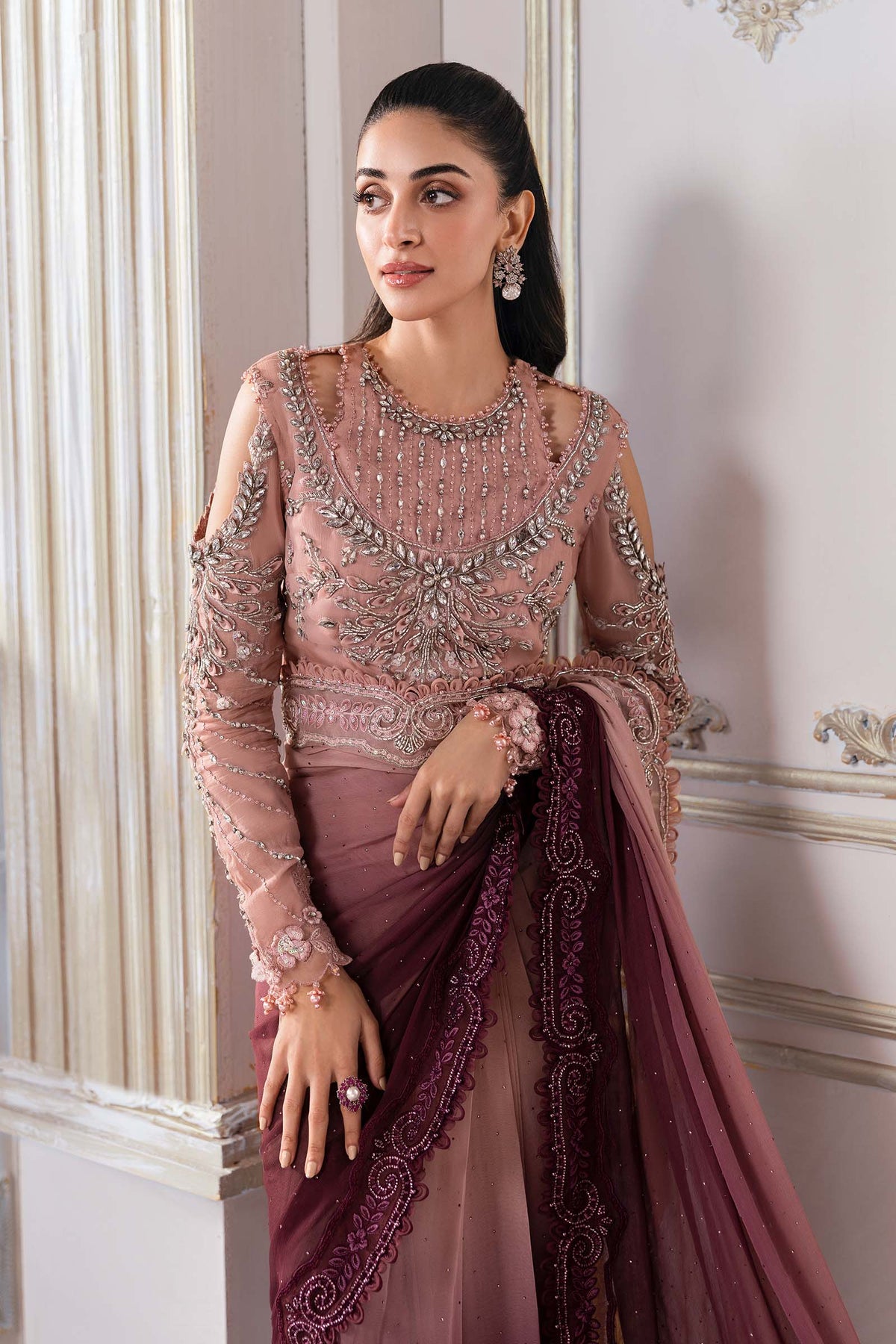 Maria B | Mbroidered 2025 | BD-3001 by Maria B - Designer Dress  - Type : Ladies Clothes - Available at Libayah - 100% Original 