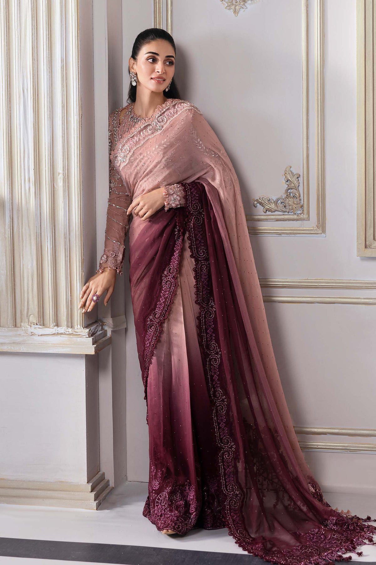 Maria B | Mbroidered 2025 | BD-3001 by Maria B - Designer Dress  - Type : Ladies Clothes - Available at Libayah - 100% Original 