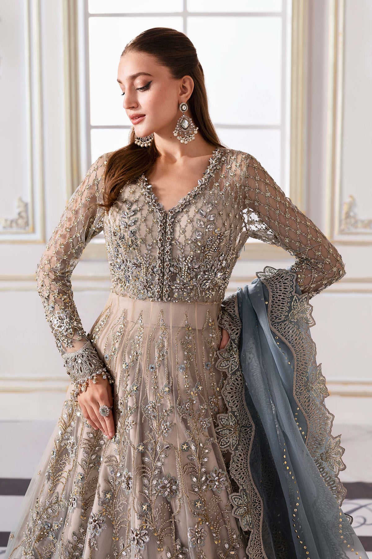 Maria B | Mbroidered 2025 | BD-3002 by Maria B - Designer Dress  - Type : Ladies Clothes - Available at Libayah - 100% Original 
