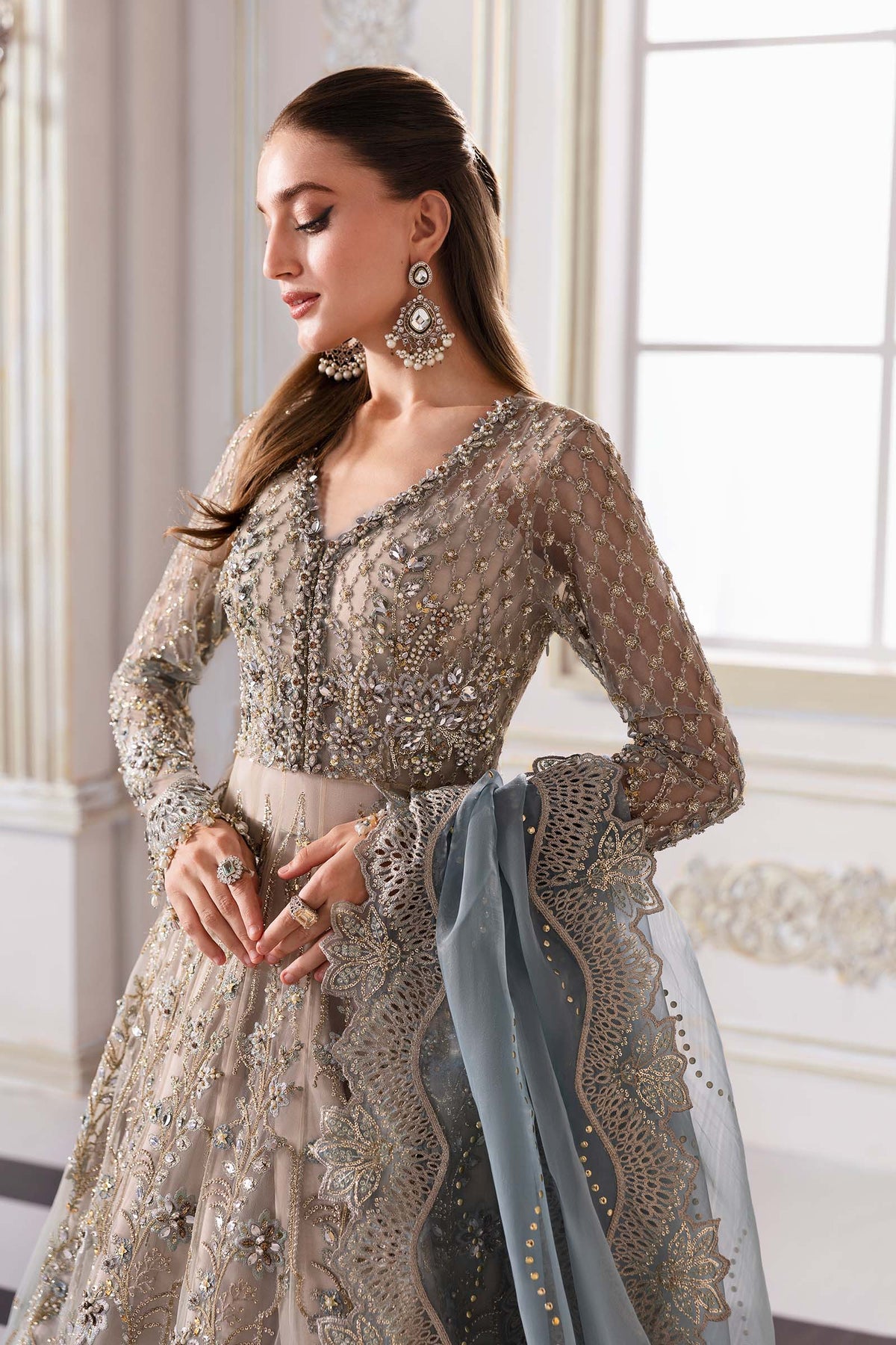 Maria B | Mbroidered 2025 | BD-3002 by Maria B - Designer Dress  - Type : Ladies Clothes - Available at Libayah - 100% Original 