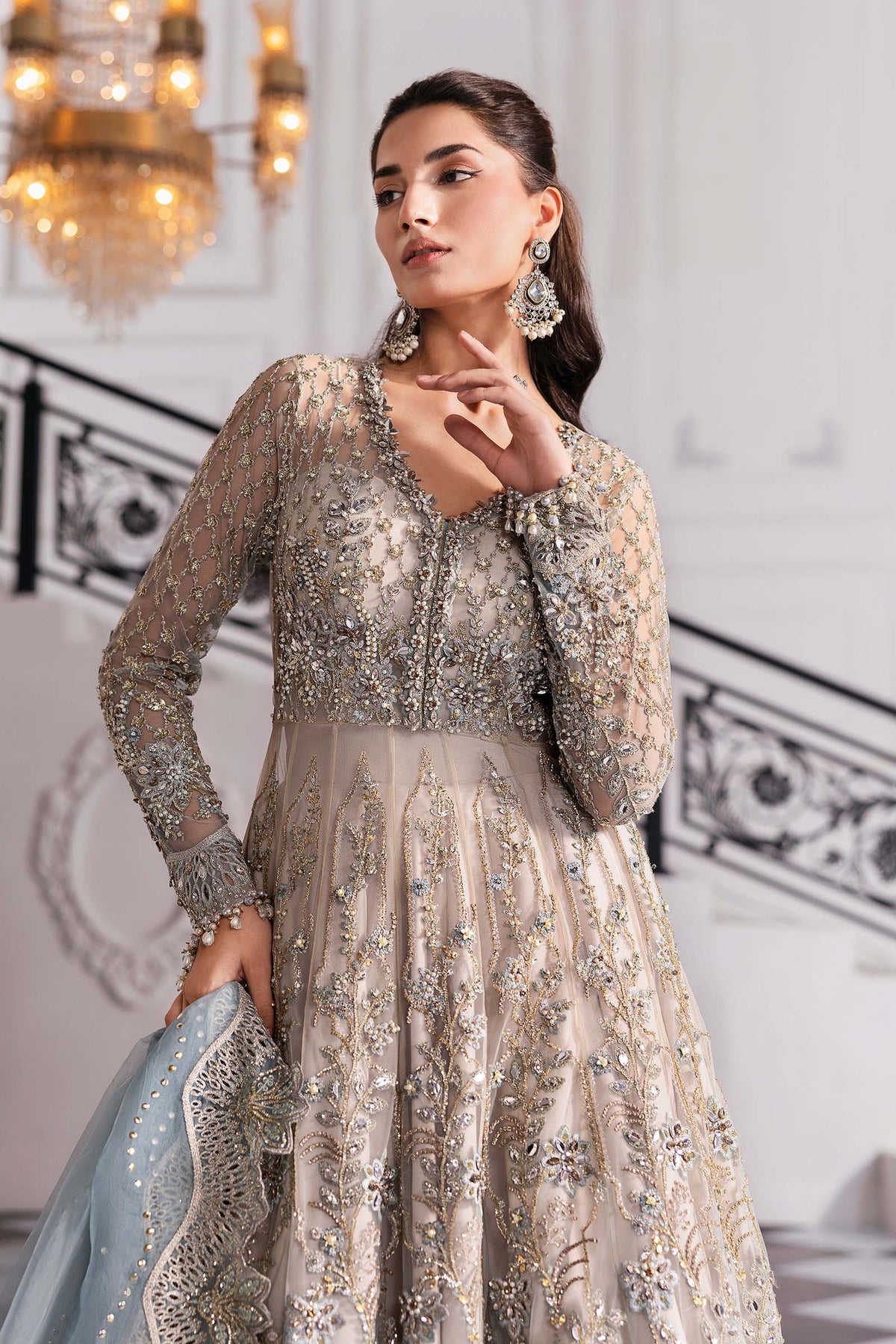 Maria B | Mbroidered 2025 | BD-3002 by Maria B - Designer Dress  - Type : Ladies Clothes - Available at Libayah - 100% Original 
