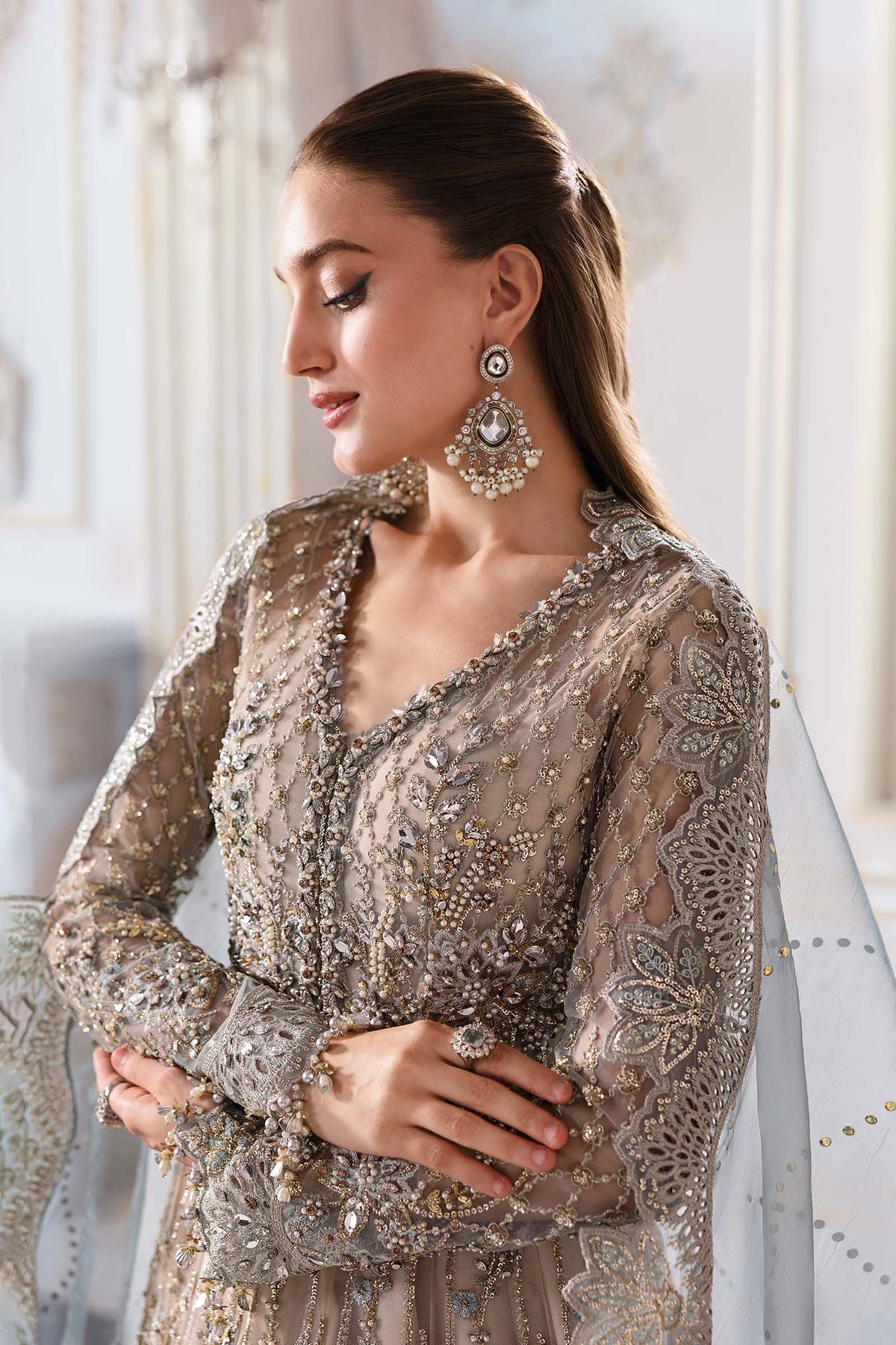 Maria B | Mbroidered 2025 | BD-3002 by Maria B - Designer Dress  - Type : Ladies Clothes - Available at Libayah - 100% Original 