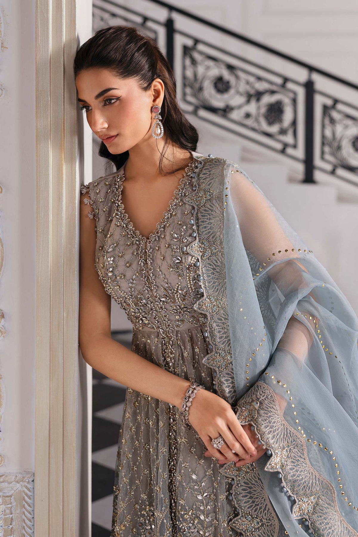 Maria B | Mbroidered 2025 | BD-3002 by Maria B - Designer Dress  - Type : Ladies Clothes - Available at Libayah - 100% Original 
