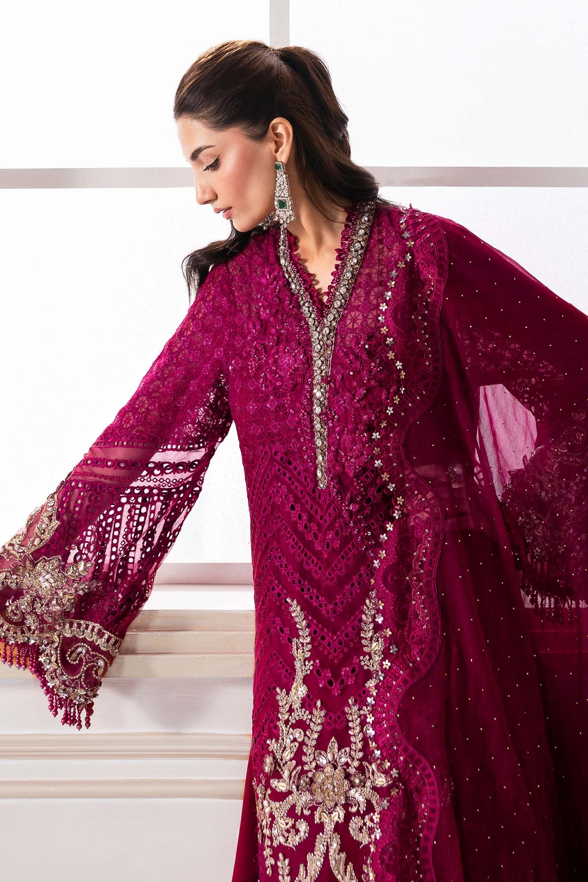Maria B | Mbroidered 2025 | BD-3003 by Maria B - Designer Dress  - Type : Ladies Clothes - Available at Libayah - 100% Original 