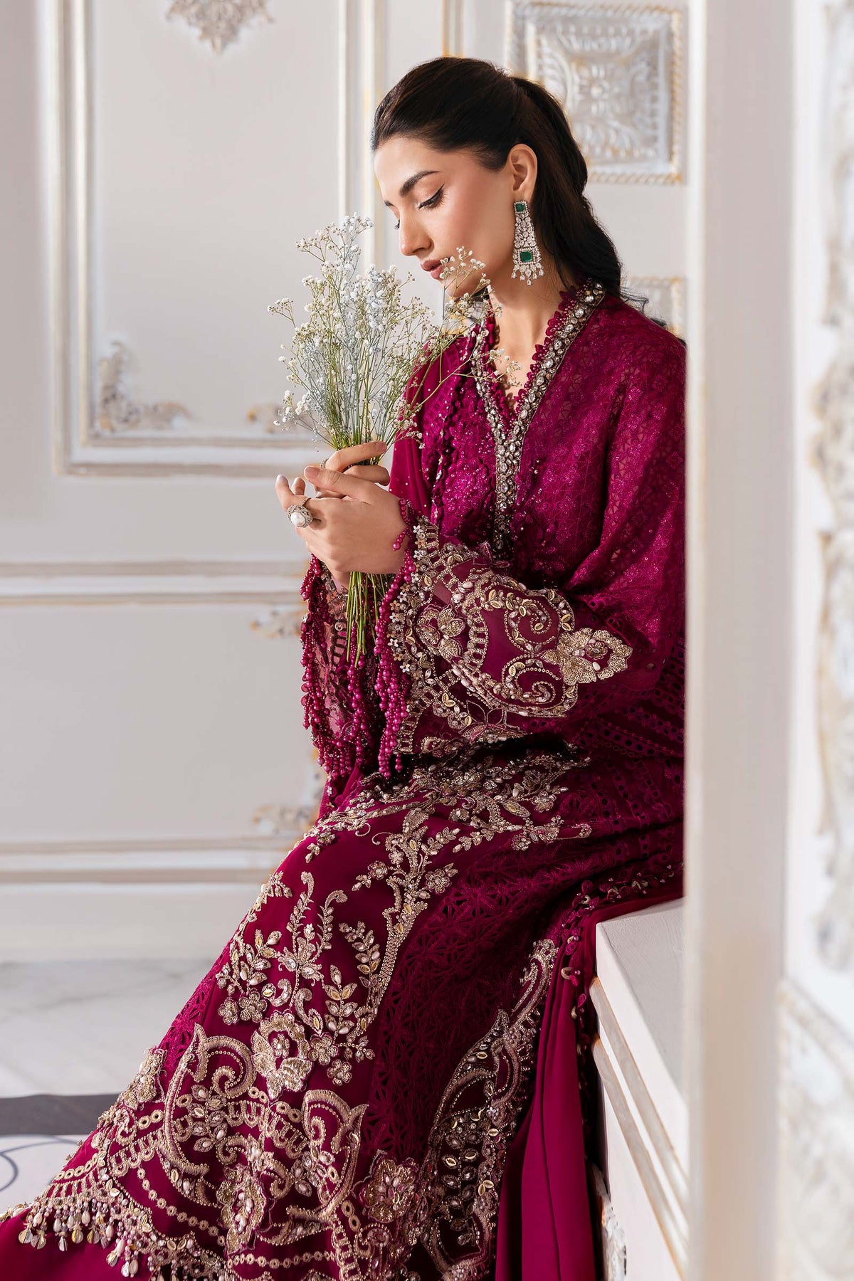 Maria B | Mbroidered 2025 | BD-3003 by Maria B - Designer Dress  - Type : Ladies Clothes - Available at Libayah - 100% Original 