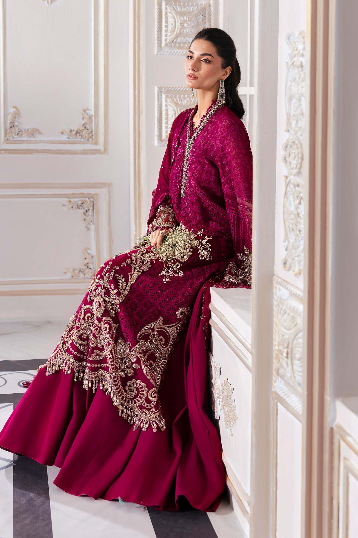 Maria B | Mbroidered 2025 | BD-3003 by Maria B - Designer Dress  - Type : Ladies Clothes - Available at Libayah - 100% Original 