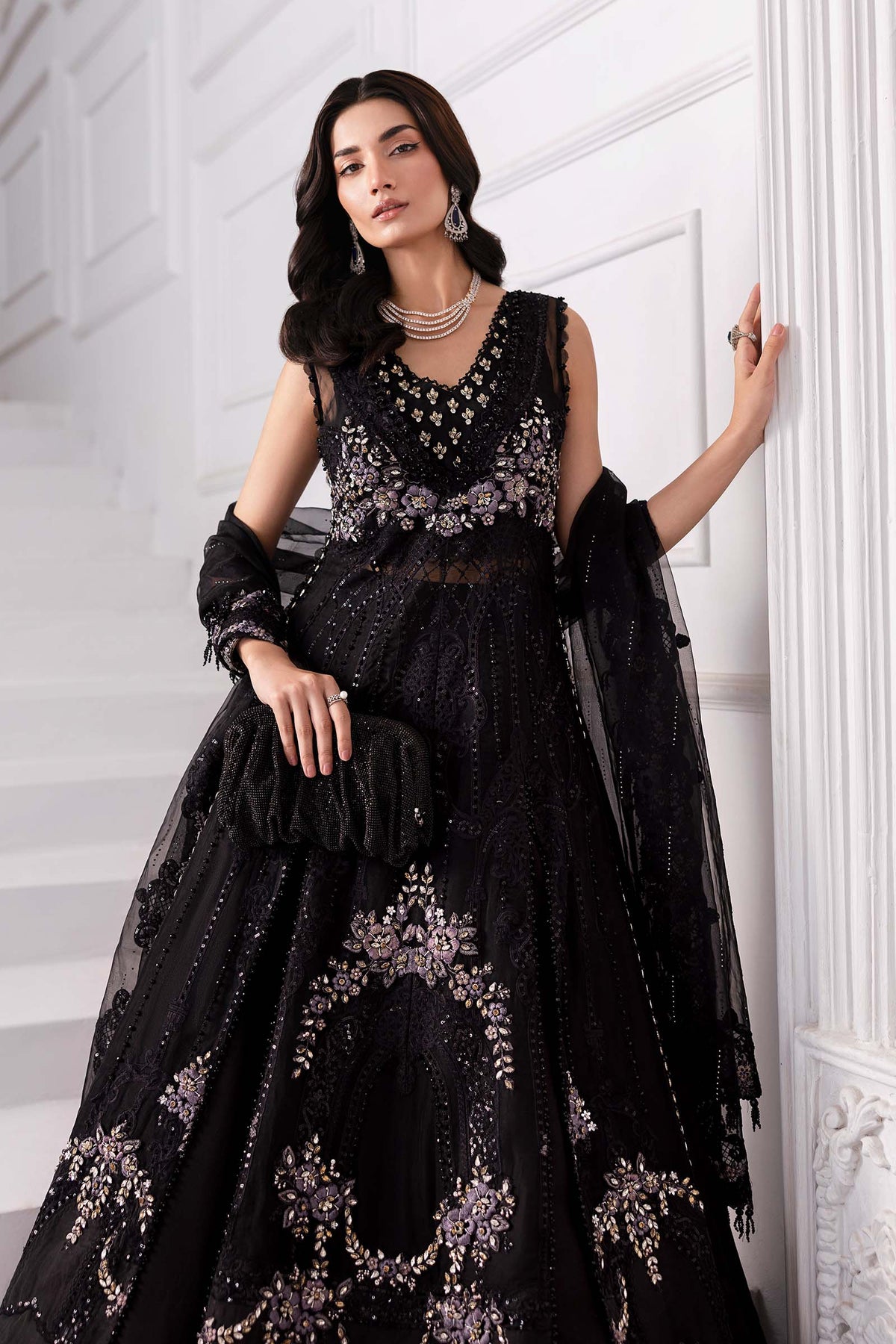 Maria B | Mbroidered 2025 | BD-3004 by Maria B - Designer Dress  - Type : Ladies Clothes - Available at Libayah - 100% Original 