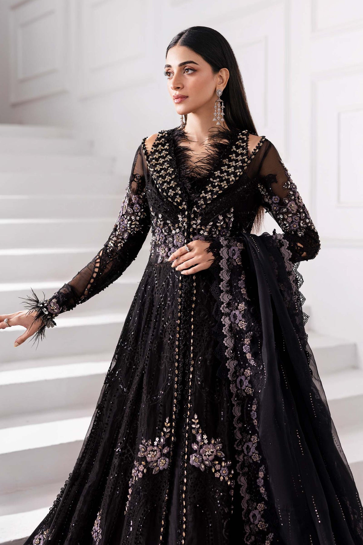 Maria B | Mbroidered 2025 | BD-3004 by Maria B - Designer Dress  - Type : Ladies Clothes - Available at Libayah - 100% Original 