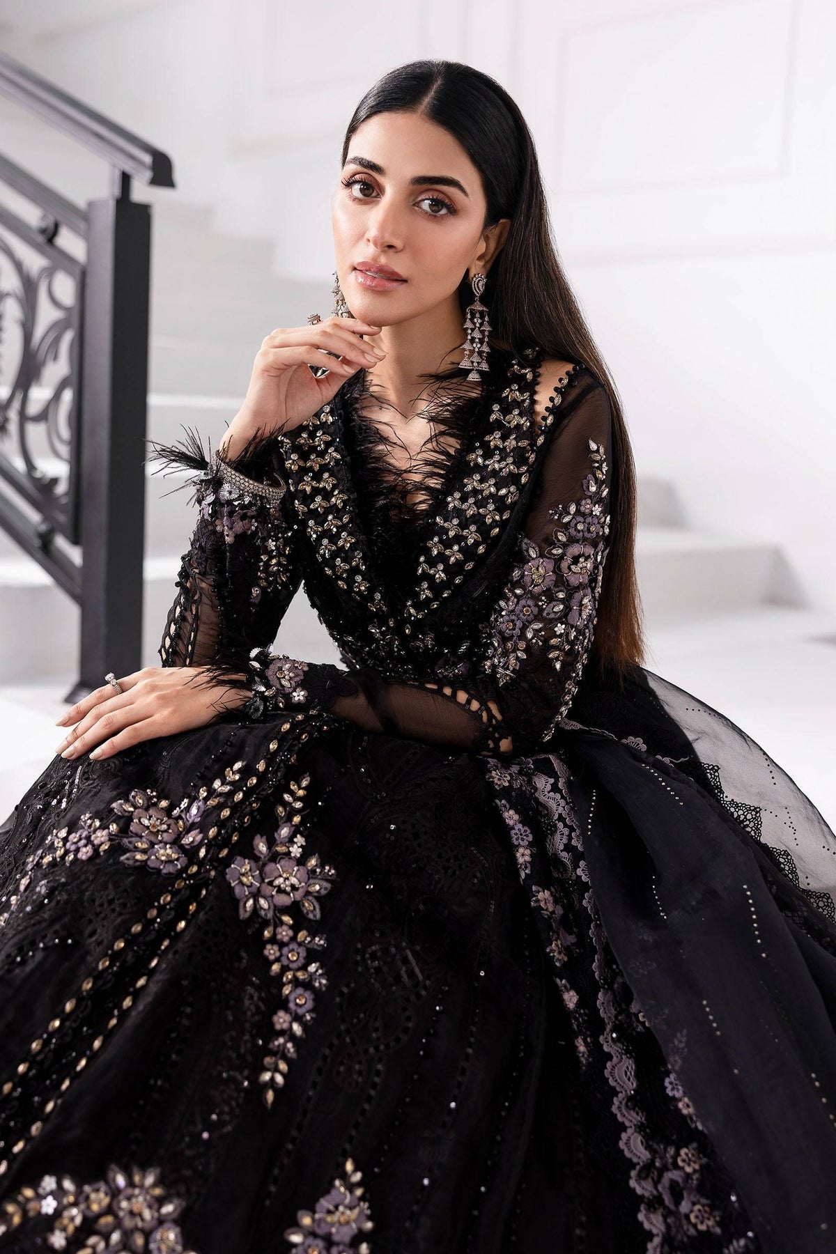 Maria B | Mbroidered 2025 | BD-3004 by Maria B - Designer Dress  - Type : Ladies Clothes - Available at Libayah - 100% Original 