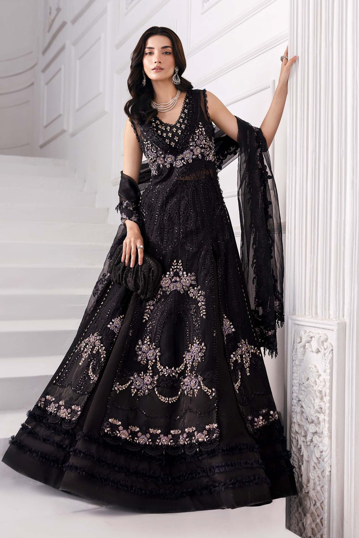 Maria B | Mbroidered 2025 | BD-3004 by Maria B - Designer Dress  - Type : Ladies Clothes - Available at Libayah - 100% Original 
