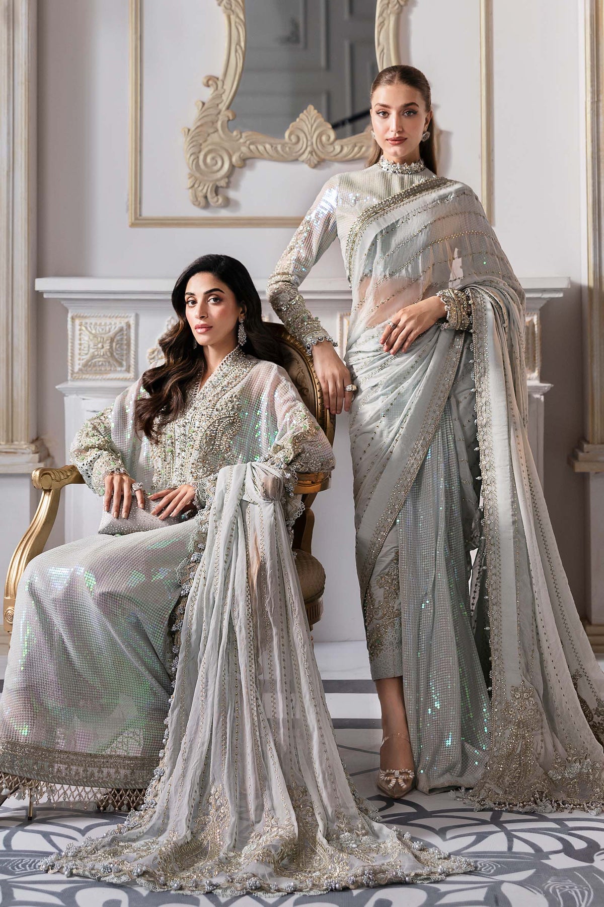 Maria B | Mbroidered 2025 | BD-3005 by Maria B - Designer Dress  - Type : Ladies Clothes - Available at Libayah - 100% Original 