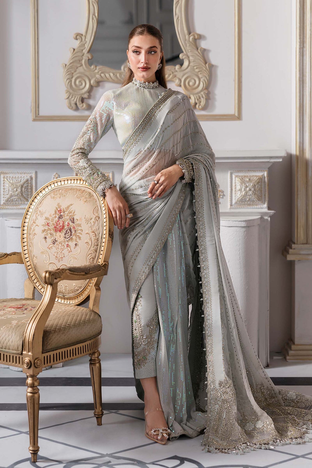 Maria B | Mbroidered 2025 | BD-3005 by Maria B - Designer Dress  - Type : Ladies Clothes - Available at Libayah - 100% Original 