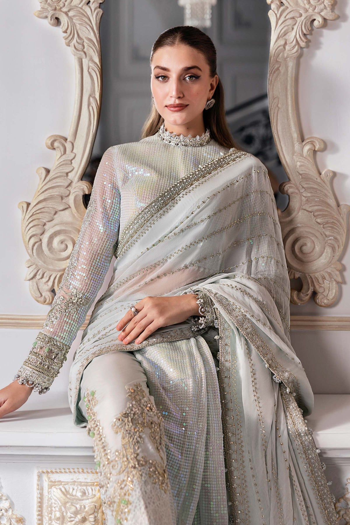 Maria B | Mbroidered 2025 | BD-3005 by Maria B - Designer Dress  - Type : Ladies Clothes - Available at Libayah - 100% Original 