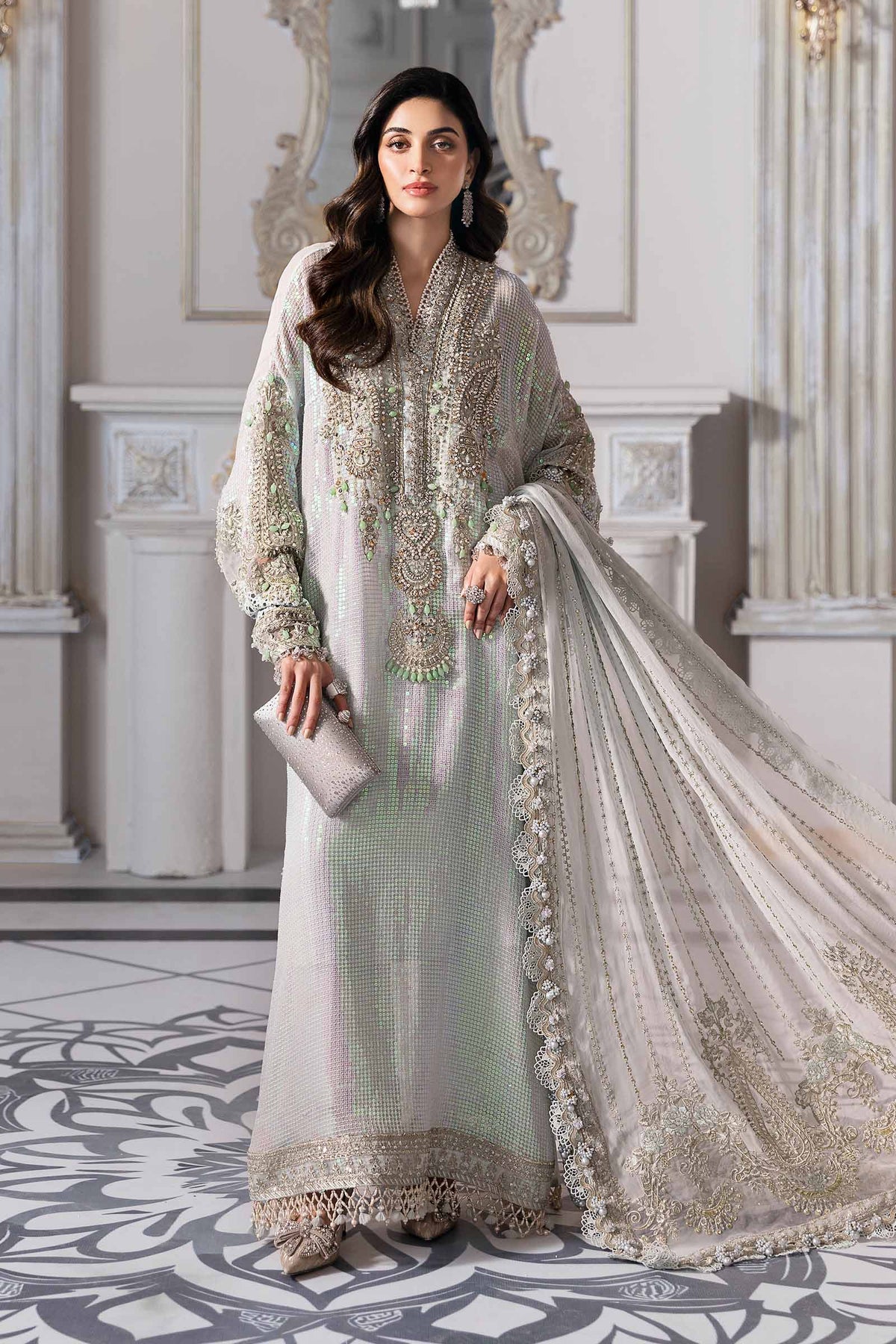 Maria B | Mbroidered 2025 | BD-3005 by Maria B - Designer Dress  - Type : Ladies Clothes - Available at Libayah - 100% Original 