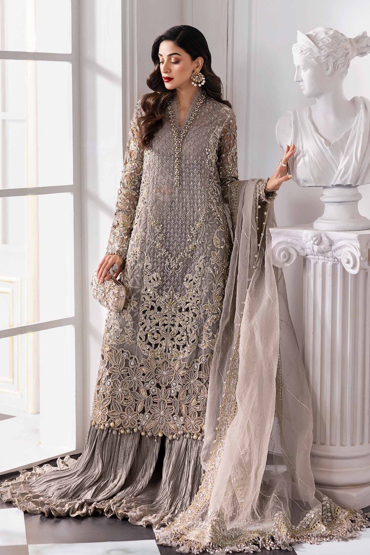 Maria B | Mbroidered 2025 | BD-3006 by Maria B - Designer Dress  - Type : Ladies Clothes - Available at Libayah - 100% Original 