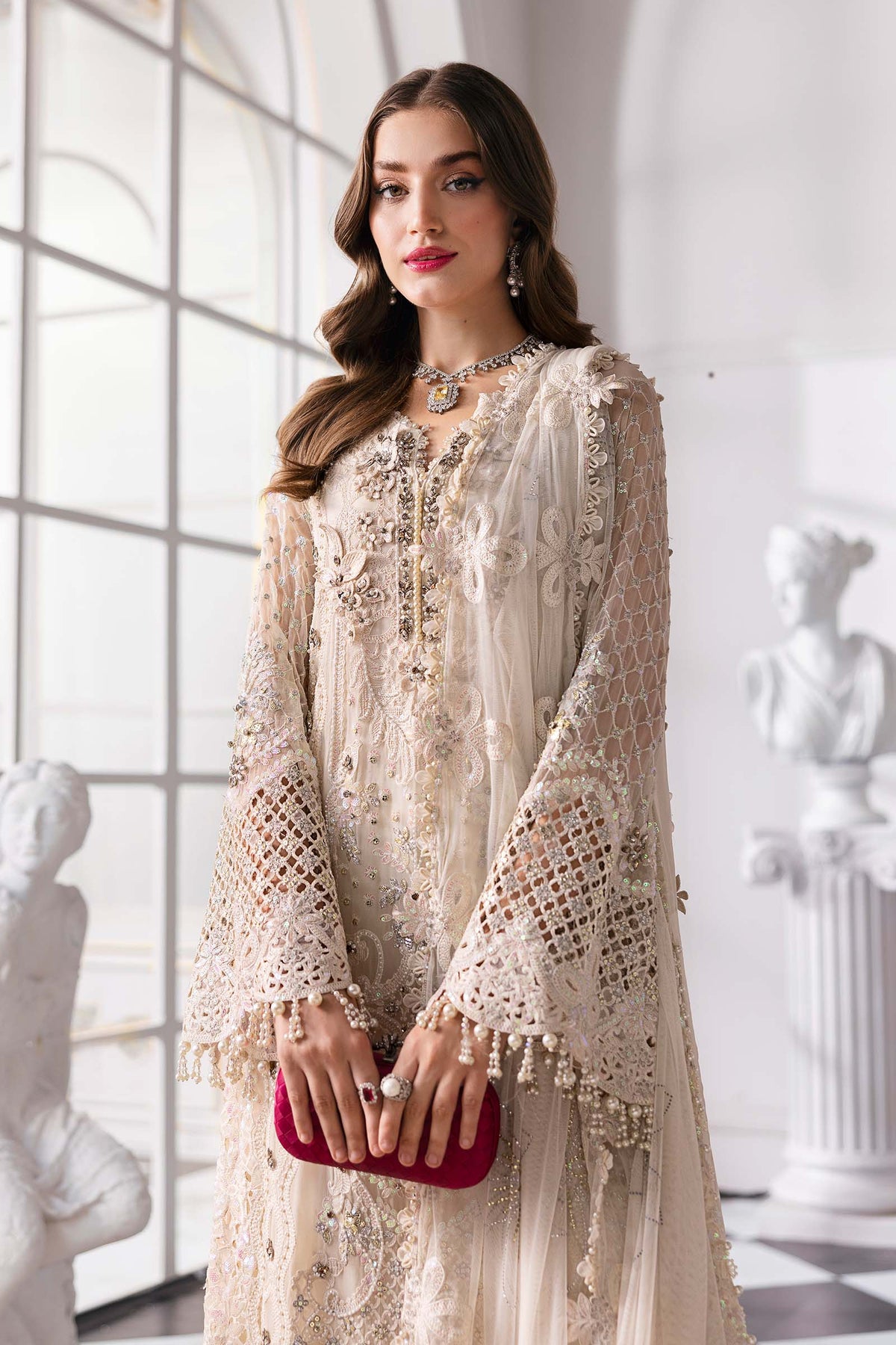 Maria B | Mbroidered 2025 | BD-3007 by Maria B - Designer Dress  - Type : Ladies Clothes - Available at Libayah - 100% Original 
