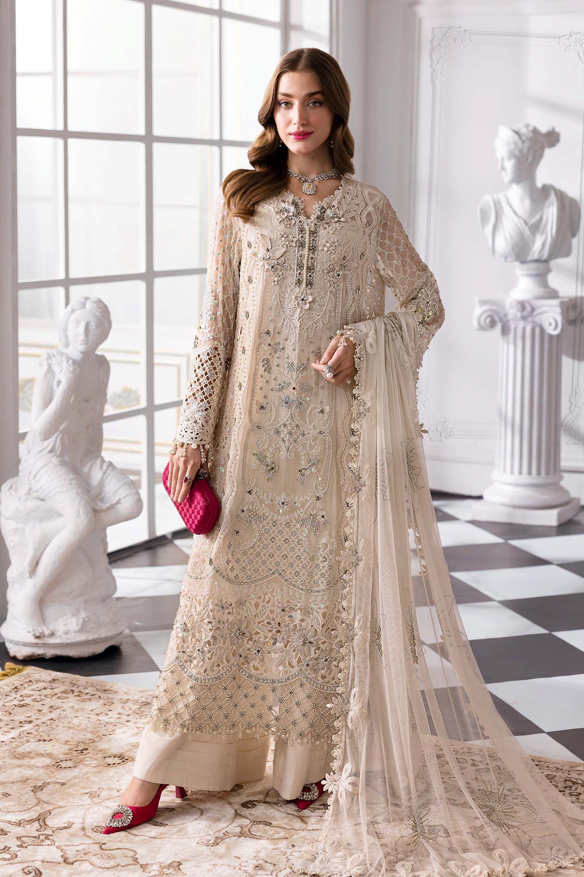 Maria B | Mbroidered 2025 | BD-3007 by Maria B - Designer Dress  - Type : Ladies Clothes - Available at Libayah - 100% Original 