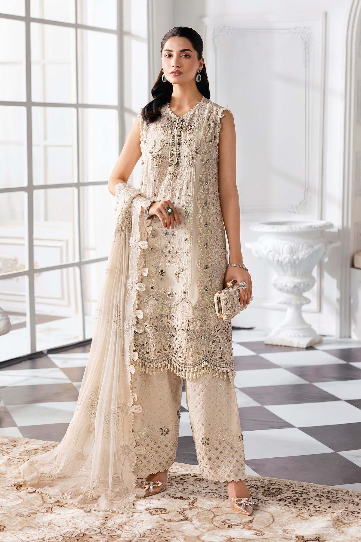 Maria B | Mbroidered 2025 | BD-3007 by Maria B - Designer Dress  - Type : Ladies Clothes - Available at Libayah - 100% Original 