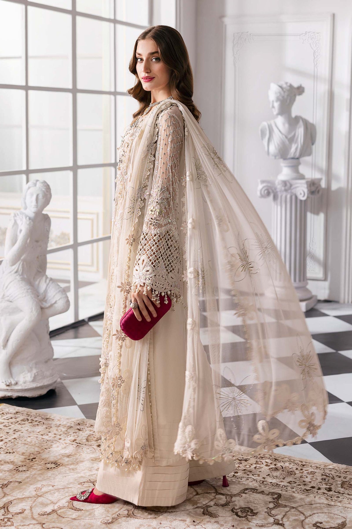 Maria B | Mbroidered 2025 | BD-3007 by Maria B - Designer Dress  - Type : Ladies Clothes - Available at Libayah - 100% Original 