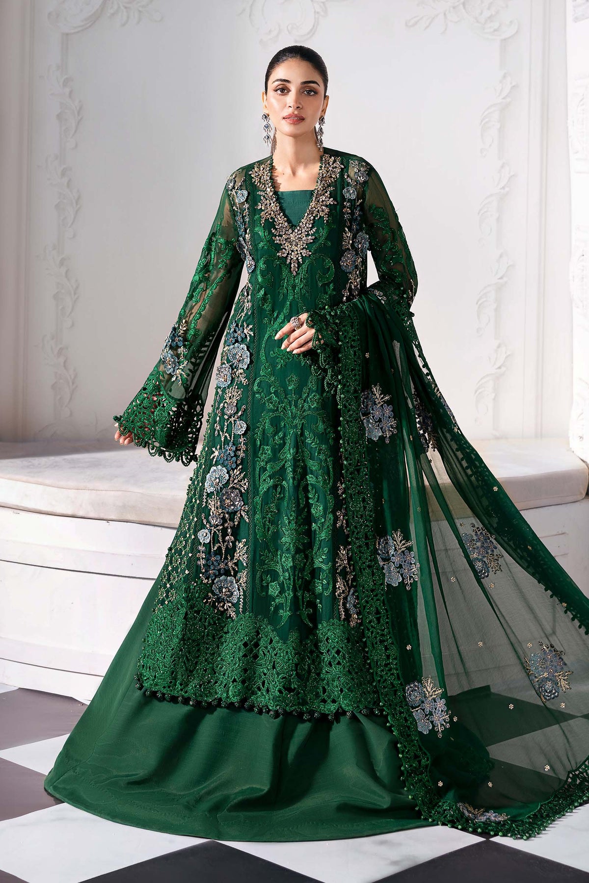 Maria B | Mbroidered 2025 | BD-3008 by Maria B - Designer Dress  - Type : Ladies Clothes - Available at Libayah - 100% Original 