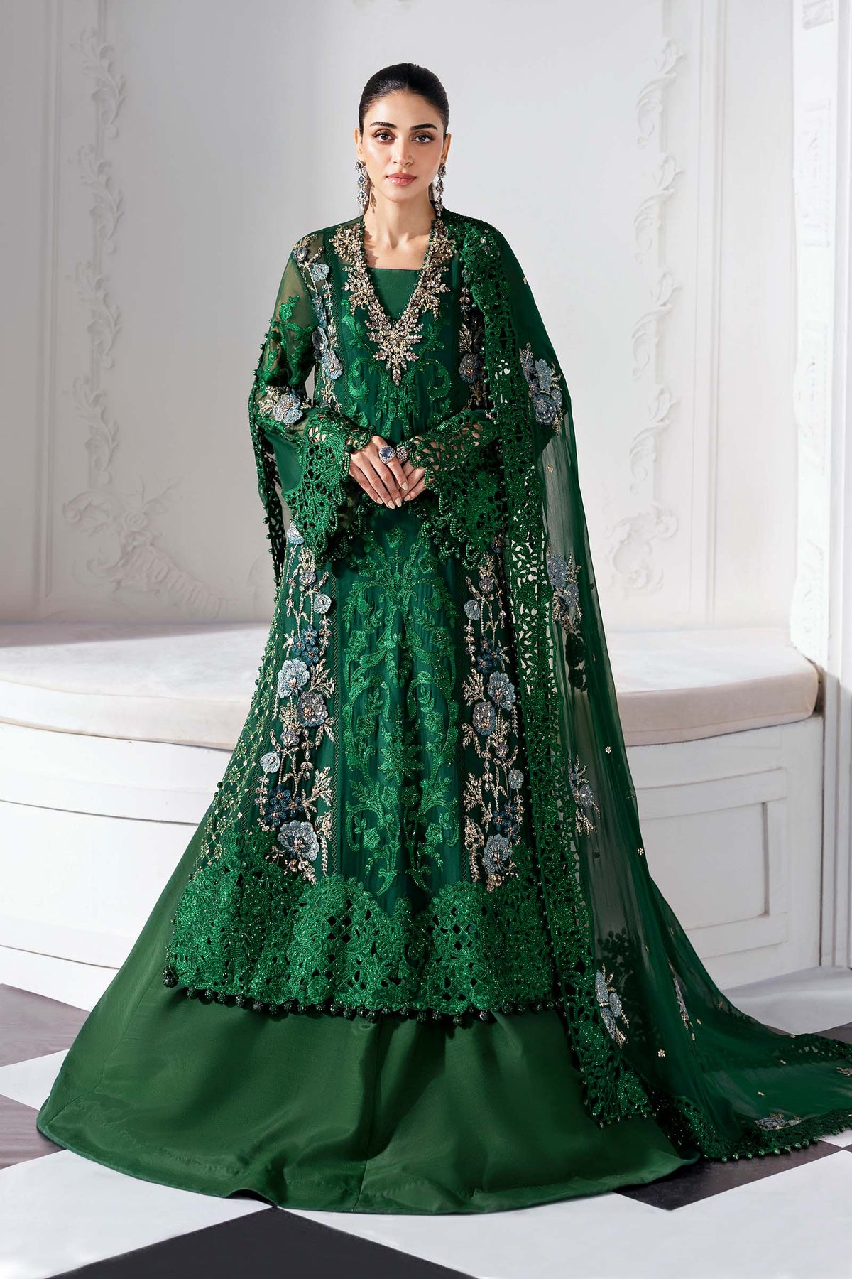 Maria B | Mbroidered 2025 | BD-3008 by Maria B - Designer Dress  - Type : Ladies Clothes - Available at Libayah - 100% Original 