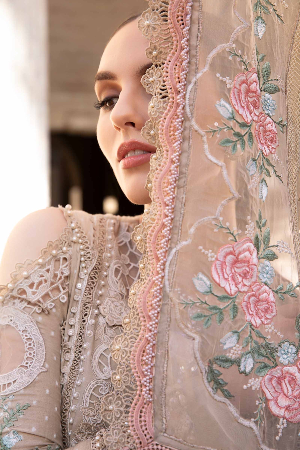 Maria B | Voyage a' Luxe Lawn | D-2410-A by Maria B - Designer Dress  - Type : Ladies Clothes - Available at Libayah - 100% Original 