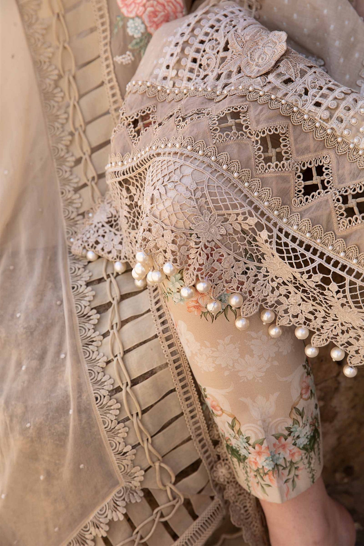 Maria B | Voyage a' Luxe Lawn | D-2410-A by Maria B - Designer Dress  - Type : Ladies Clothes - Available at Libayah - 100% Original 