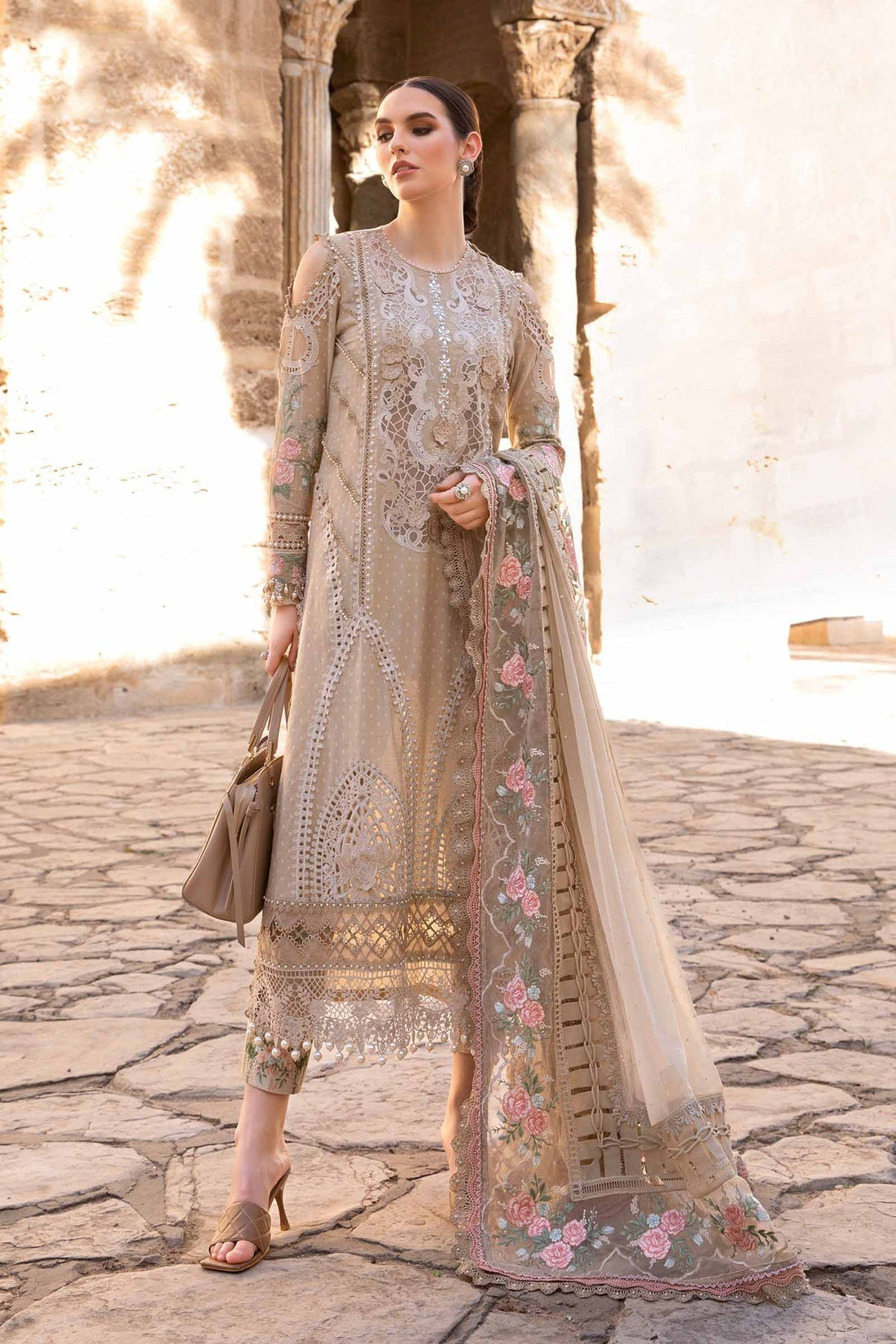Maria B | Voyage a' Luxe Lawn | D-2410-A by Maria B - Designer Dress  - Type : Ladies Clothes - Available at Libayah - 100% Original 