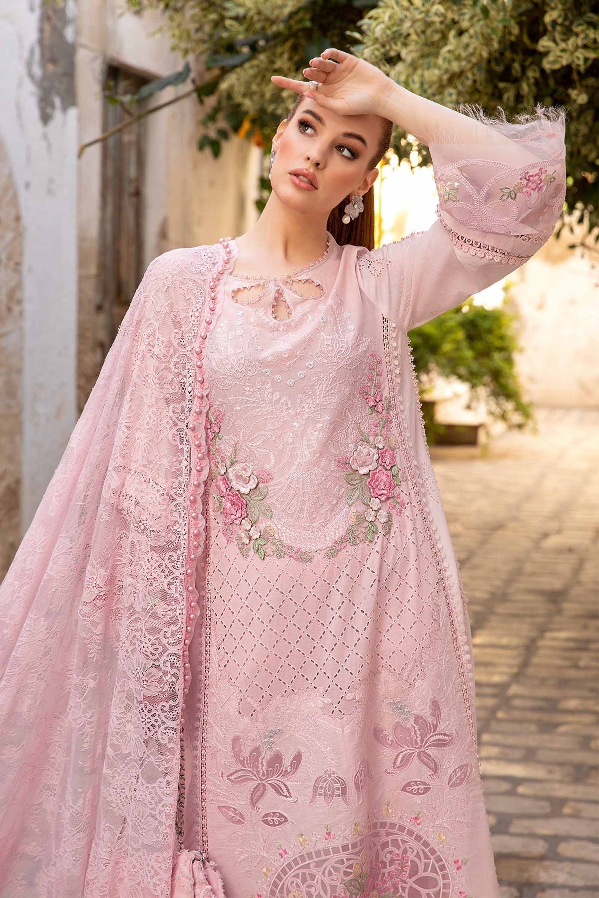 Maria B | Voyage a' Luxe Lawn | D-2411-A by Maria B - Designer Dress  - Type : Ladies Clothes - Available at Libayah - 100% Original 