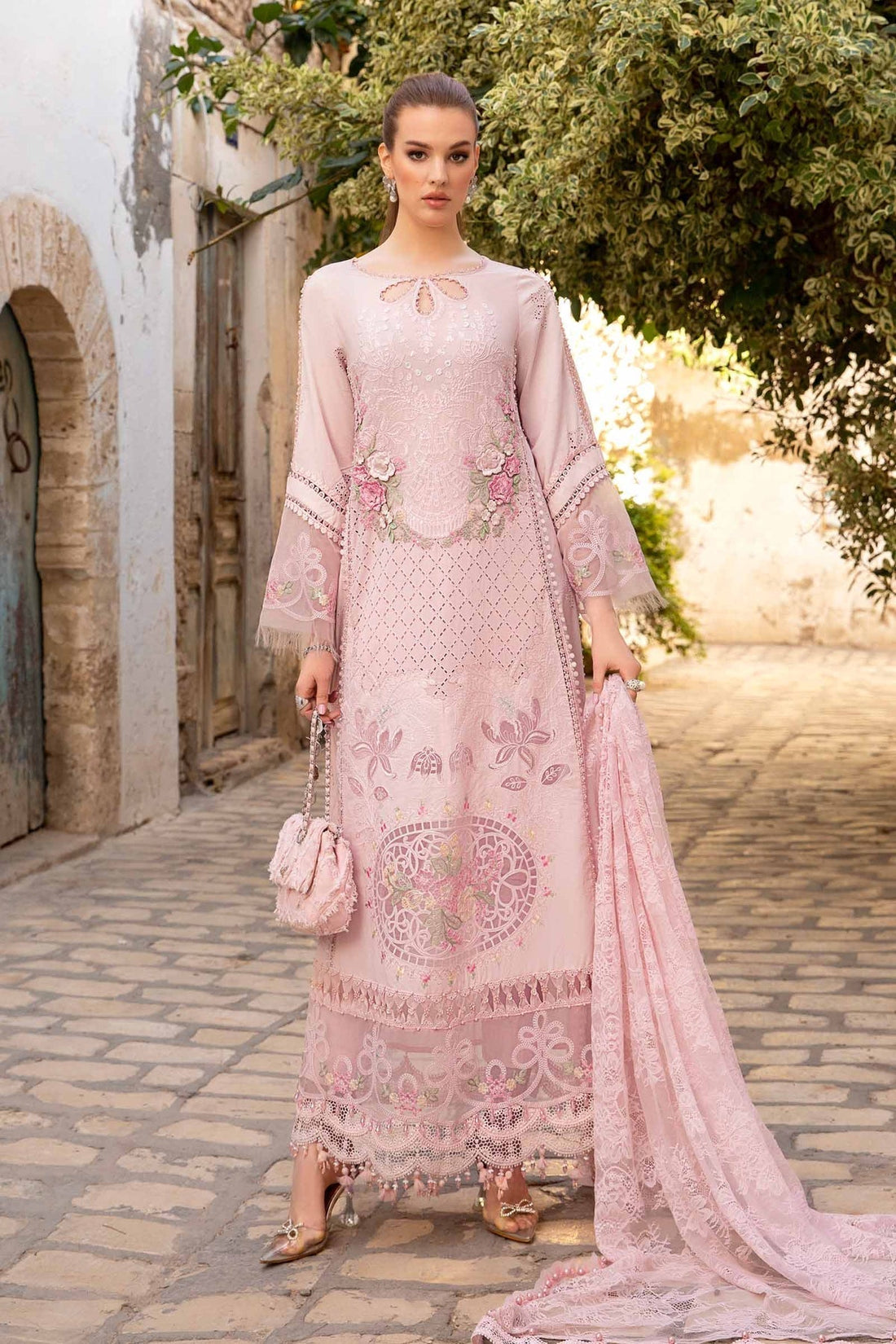Maria B | Voyage a' Luxe Lawn | D-2411-A by Maria B - Designer Dress  - Type : Ladies Clothes - Available at Libayah - 100% Original 