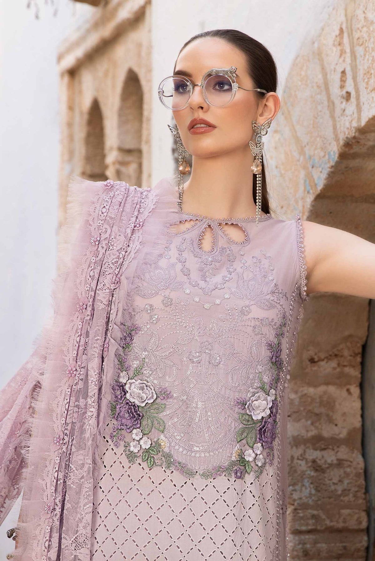 Maria B | Voyage a' Luxe Lawn | D-2411-B by Maria B - Designer Dress  - Type : Ladies Clothes - Available at Libayah - 100% Original 