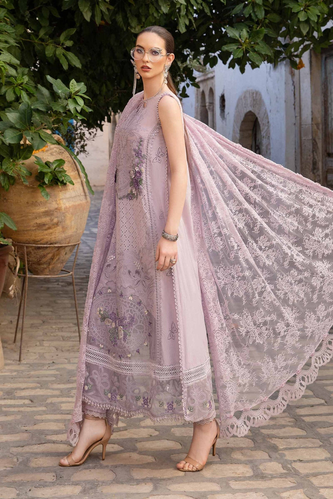 Maria B | Voyage a' Luxe Lawn | D-2411-B by Maria B - Designer Dress  - Type : Ladies Clothes - Available at Libayah - 100% Original 