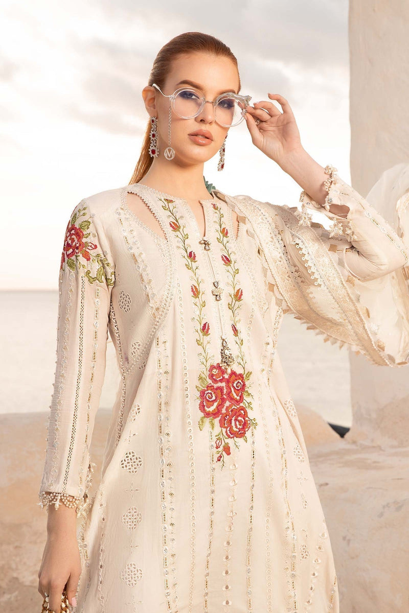 Maria B | Voyage a' Luxe Lawn | D-2412-A by Maria B - Designer Dress  - Type : Ladies Clothes - Available at Libayah - 100% Original 