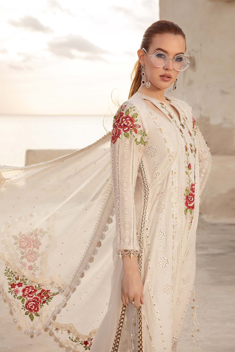 Maria B | Voyage a' Luxe Lawn | D-2412-A by Maria B - Designer Dress  - Type : Ladies Clothes - Available at Libayah - 100% Original 