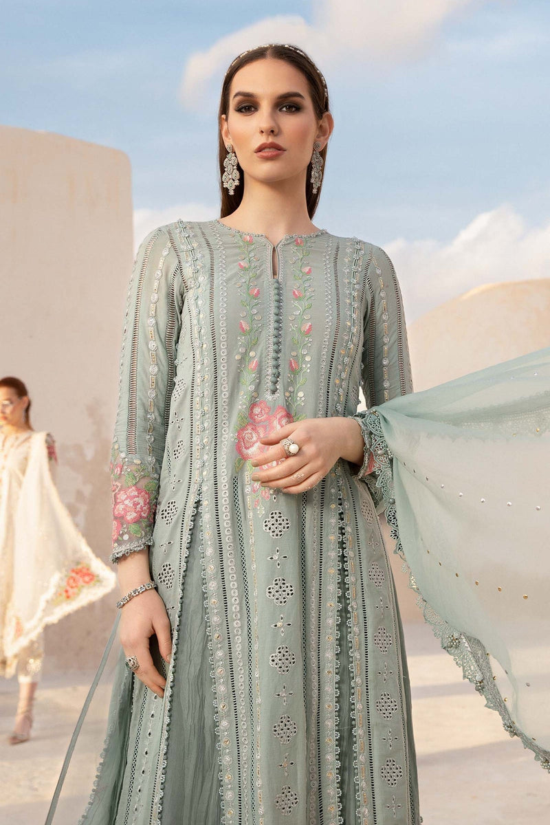 Maria B | Voyage a' Luxe Lawn | D-2412-B by Maria B - Designer Dress  - Type : Ladies Clothes - Available at Libayah - 100% Original 