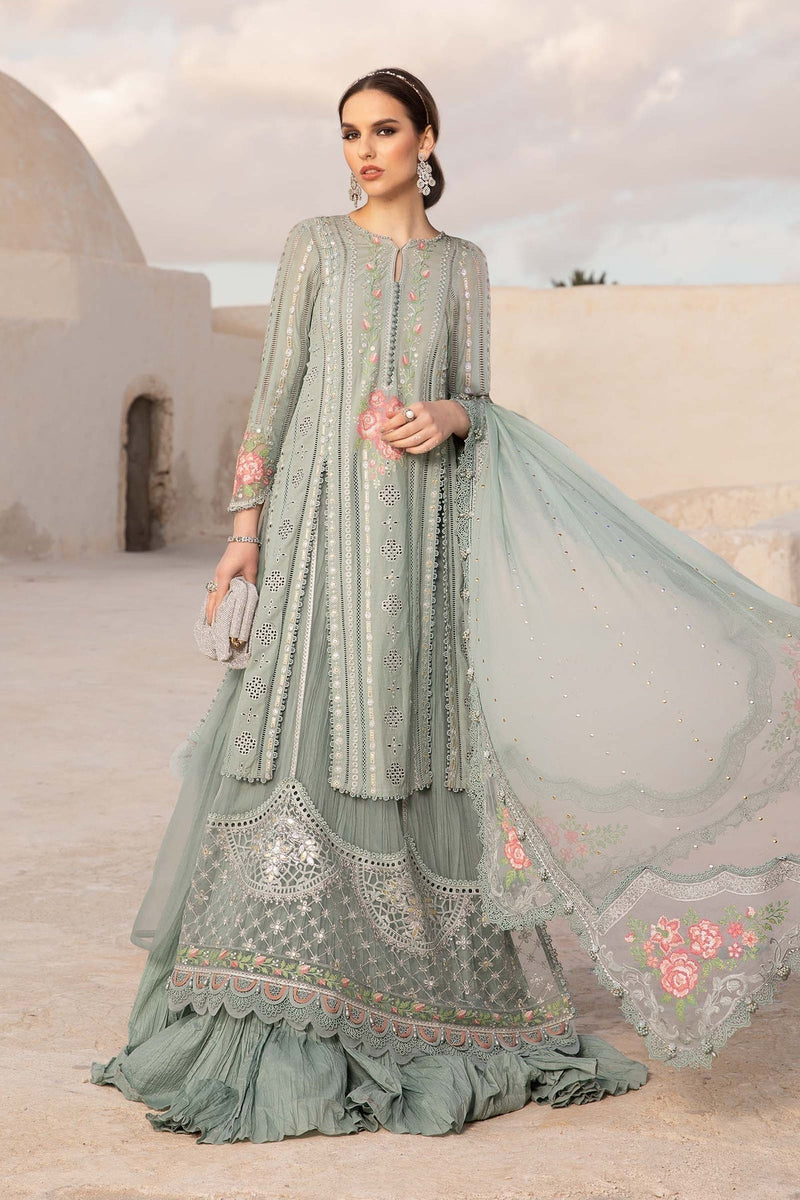 Maria B | Voyage a' Luxe Lawn | D-2412-B by Maria B - Designer Dress  - Type : Ladies Clothes - Available at Libayah - 100% Original 