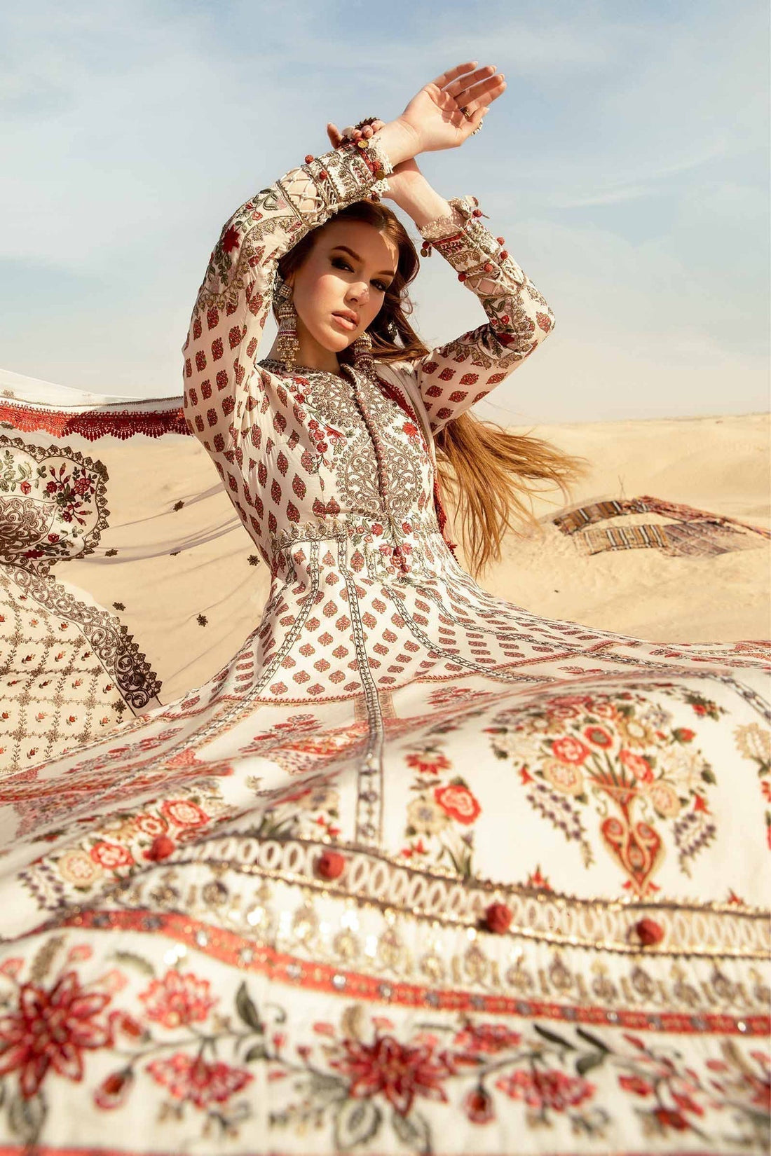 Maria B | Voyage a' Luxe Lawn | D-2413-A by Maria B - Designer Dress  - Type : Ladies Clothes - Available at Libayah - 100% Original 