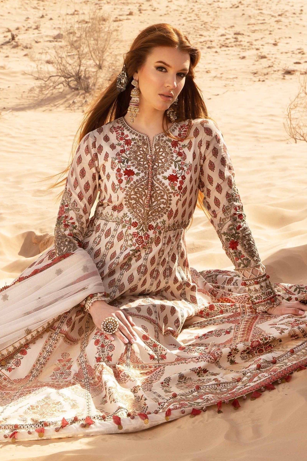 Maria B | Voyage a' Luxe Lawn | D-2413-A by Maria B - Designer Dress  - Type : Ladies Clothes - Available at Libayah - 100% Original 