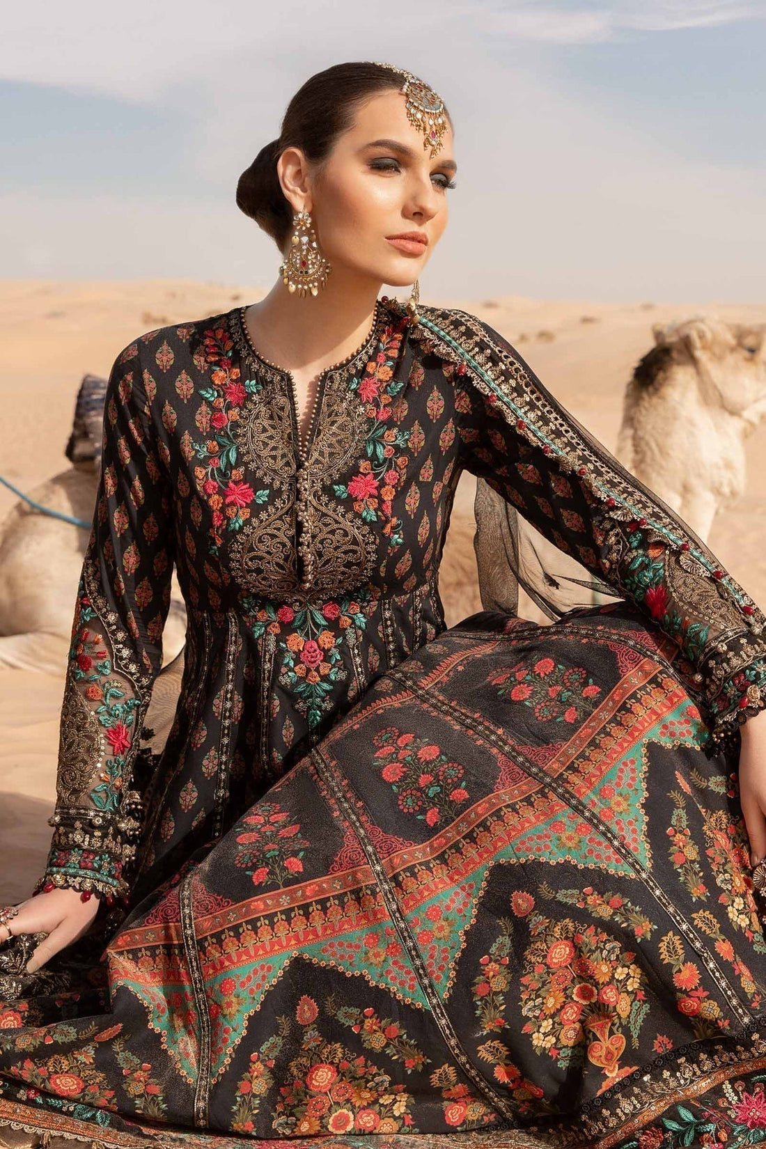 Maria B | Voyage a' Luxe Lawn | D-2413-B by Maria B - Designer Dress  - Type : Ladies Clothes - Available at Libayah - 100% Original 
