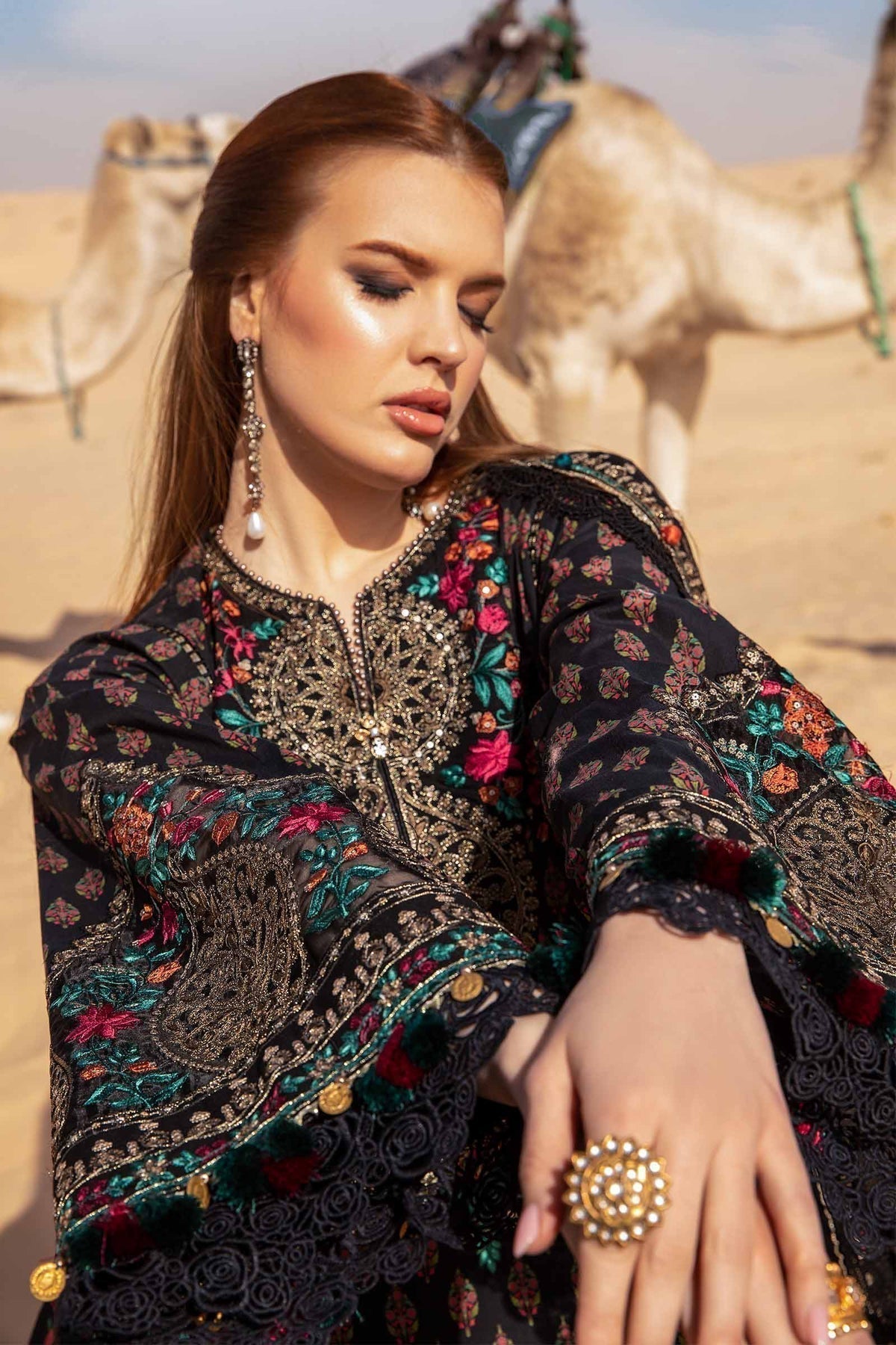 Maria B | Voyage a' Luxe Lawn | D-2413-B by Maria B - Designer Dress  - Type : Ladies Clothes - Available at Libayah - 100% Original 