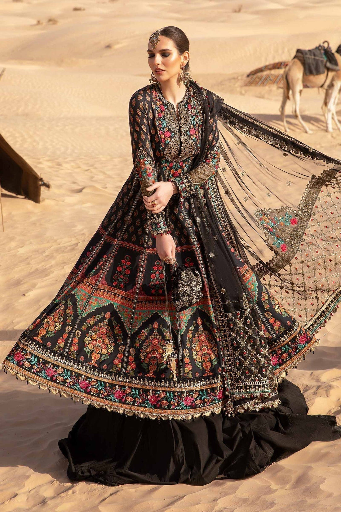 Maria B | Voyage a' Luxe Lawn | D-2413-B by Maria B - Designer Dress  - Type : Ladies Clothes - Available at Libayah - 100% Original 