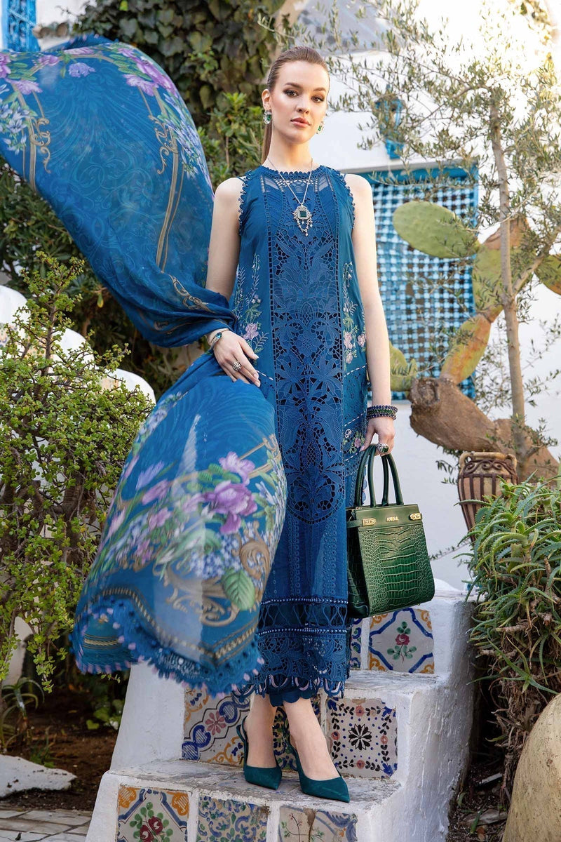 Maria B | Voyage a' Luxe Lawn | D-2415-A by Maria B - Designer Dress  - Type : Ladies Clothes - Available at Libayah - 100% Original 