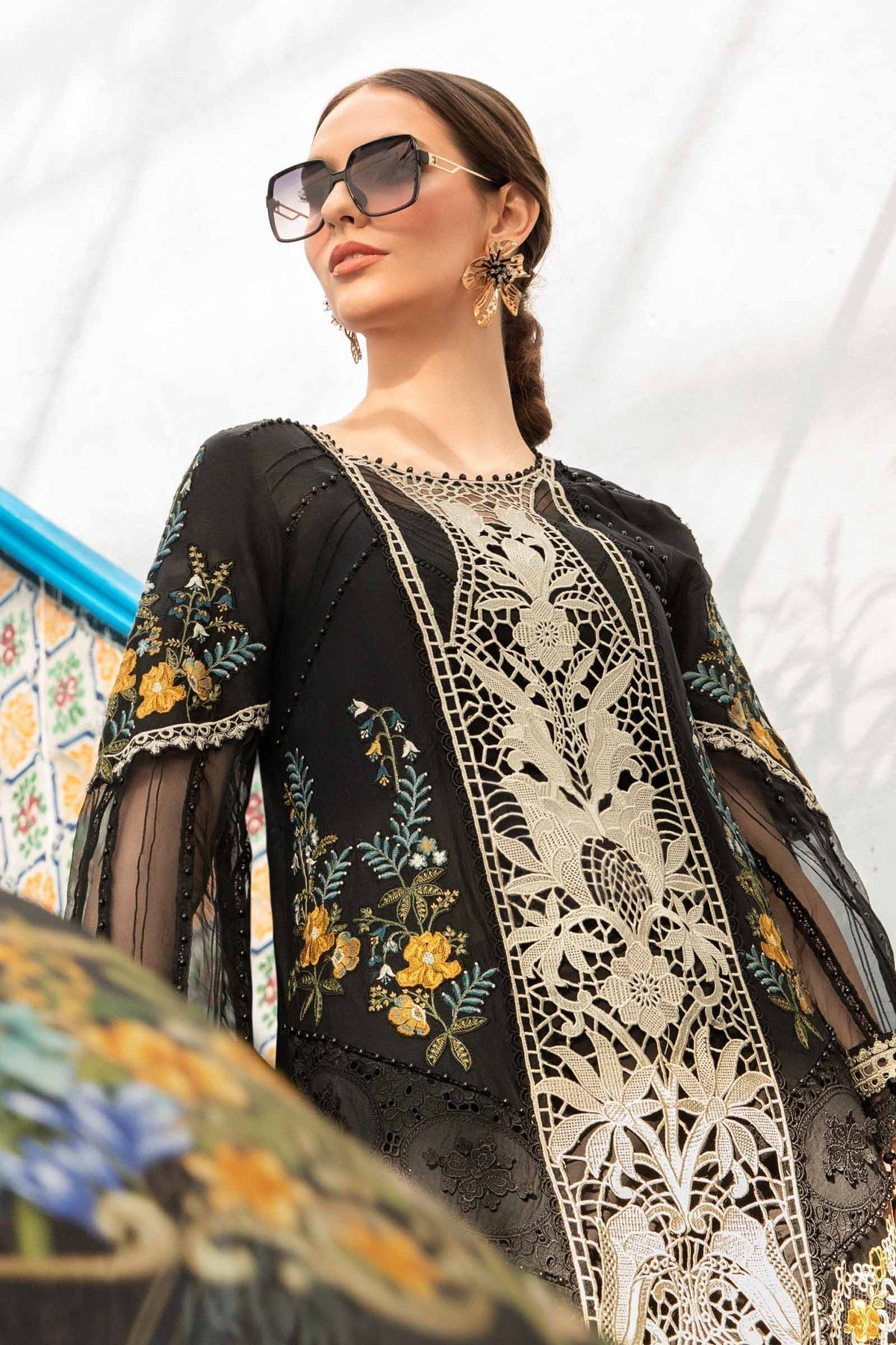 Maria B | Voyage a' Luxe Lawn | D-2415-B by Maria B - Designer Dress  - Type : Ladies Clothes - Available at Libayah - 100% Original 
