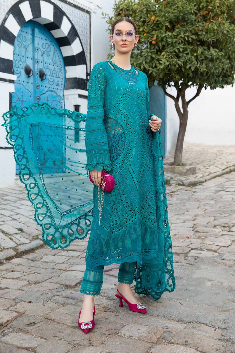 Maria B | Voyage a' Luxe Lawn | D-2402-A by Maria B - Designer Dress - Type: Ladies Clothes - Available at Libayah - 100% Original